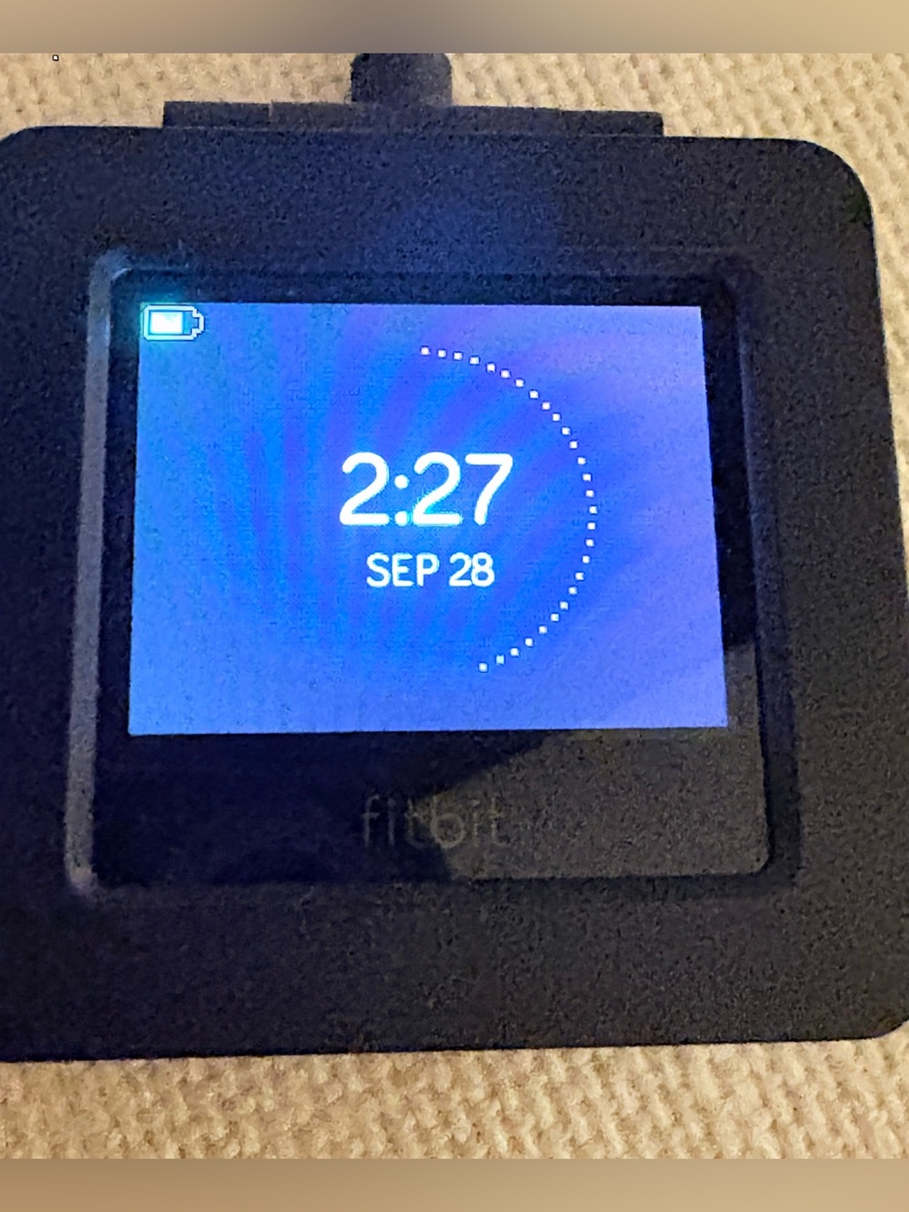 Fitbit Blaze Black Activity Tracker Smart Fitness Watch With Case Charger